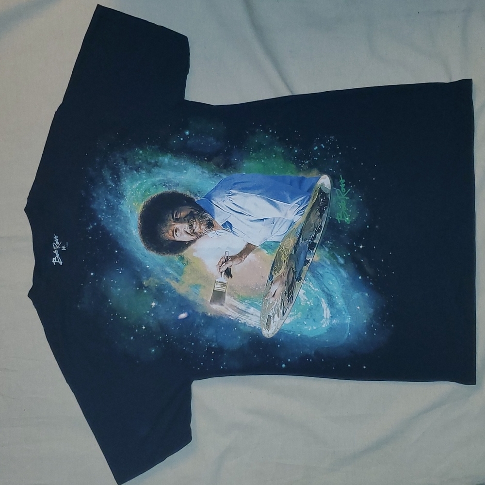 Bob Ross mens graphic tee